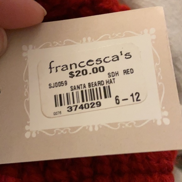 NWT Francesca’s Baby Toddler Santa Crochet Hat with Beard - Picture 6 of 6